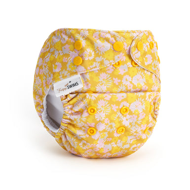 Fudgey TRIMS™ 2.0 Pocket Nappy - Retro Golden Floral