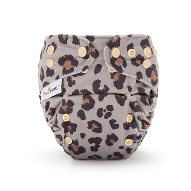 Fudgey TRIMS™ Pocket Nappy - Classic Leopard (Minky) - Fudgey Pants