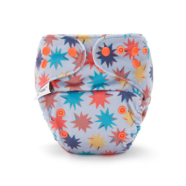 Fudgey TRIMS™ Pocket Nappy - Star Burst (Minky) - Fudgey Pants