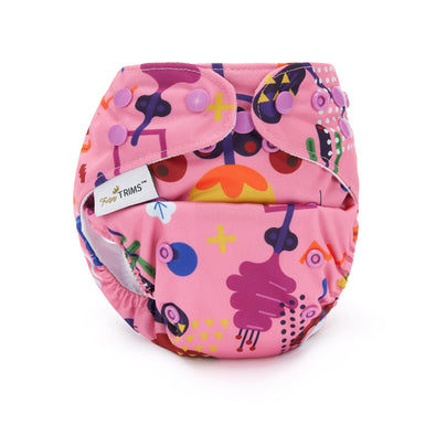 Fudgey TRIMS™ Pocket Nappy - Lucid Blooms - Fudgey Pants