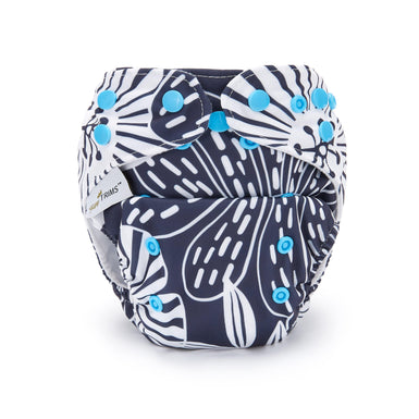 Fudgey TRIMS™ Pocket Nappy - Monochromatic Flora - Fudgey Pants