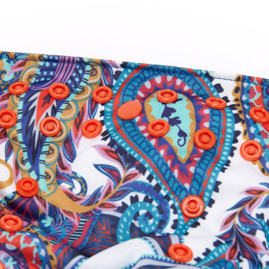 Fudgey TRIMS™ Pocket Nappy - Paisley - Fudgey Pants