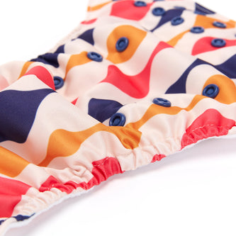 Fudgey TRIMS™ Pocket Nappy - Retro Geo - Fudgey Pants